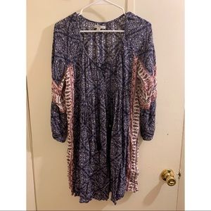 small blue paisley American Eagle dress